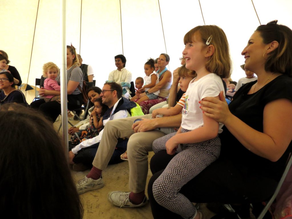 all age multicultural audience at one of our storytelling events